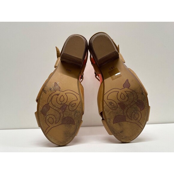 Everybody by BZ Moda women size EU 38.5/ US 8 brown leather strap sandals - Picture 12 of 12